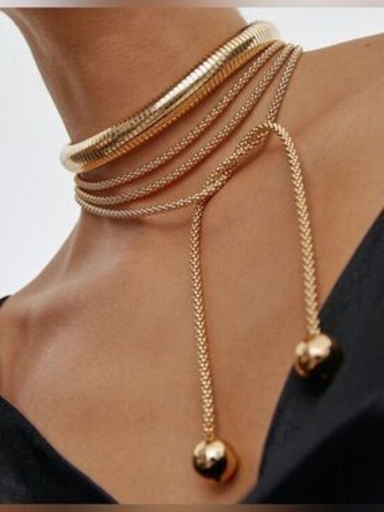 Jewelry - Convertible Wrap Necklace Rope Chain Multiway Styling Jewelry